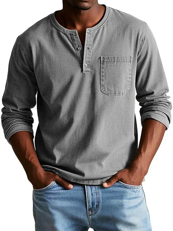Sommerfeld | Henleyshirt mit langen Ärmeln (1 kaufen, 1 GRATIS dazu)