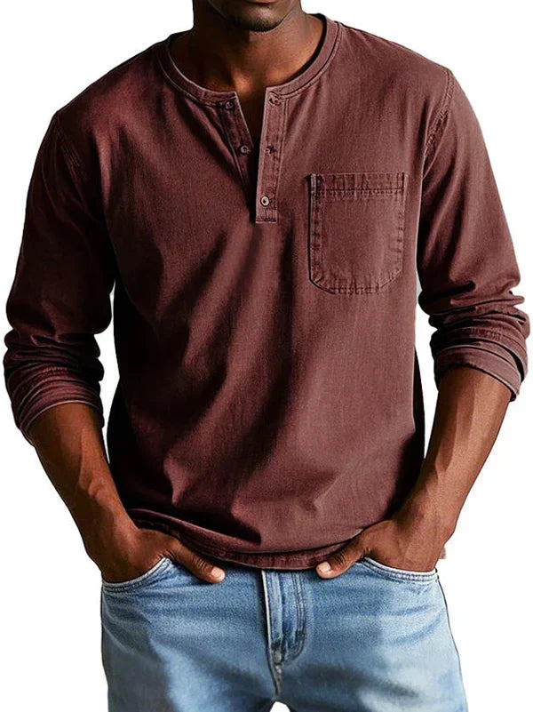 Sommerfeld | Henleyshirt mit langen Ärmeln (1 kaufen, 1 GRATIS dazu)