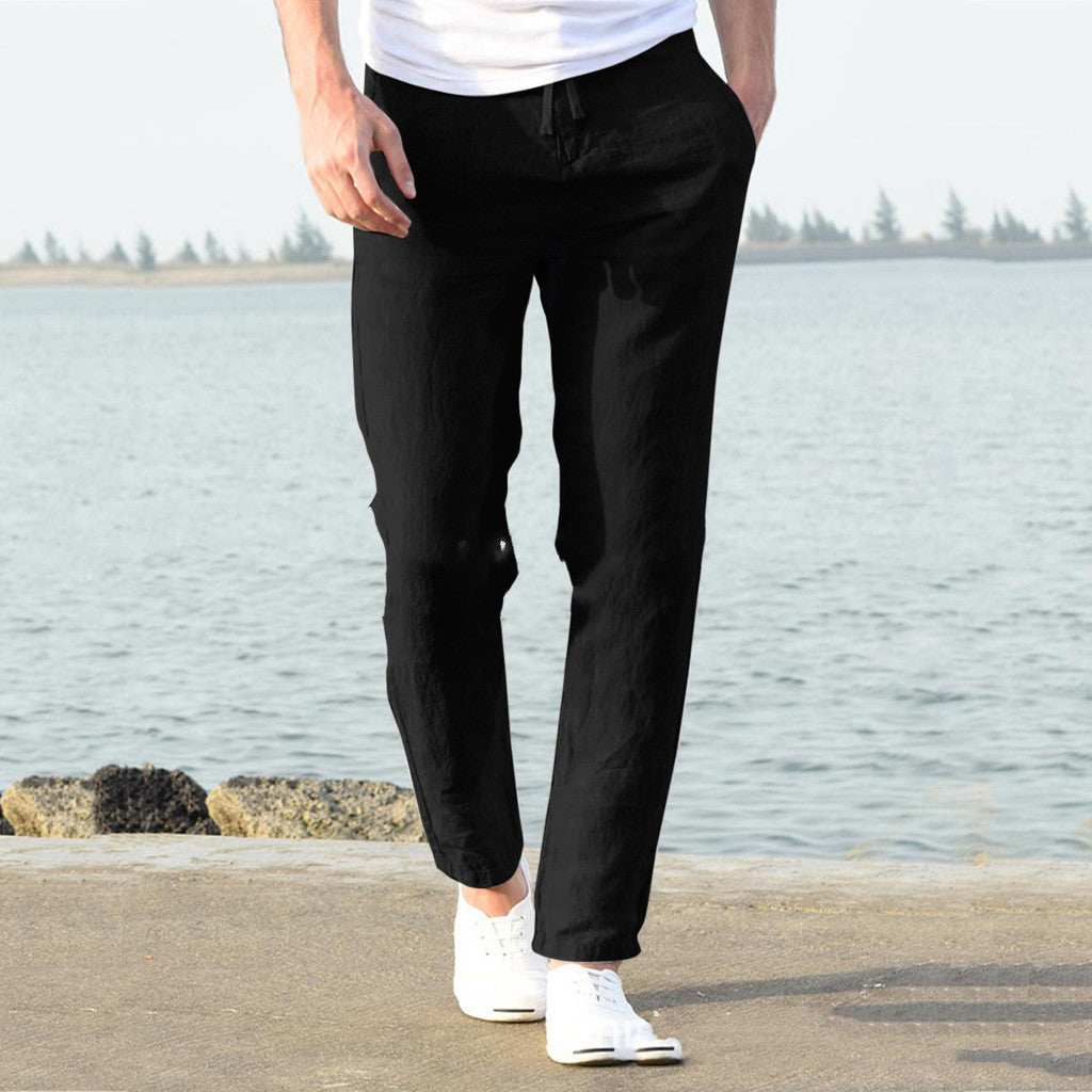 Winterfeld™ | Herren Freizeithose mit elastischem Bund – Bequeme und stilvolle Stoffhose für Alltag und Urlaub