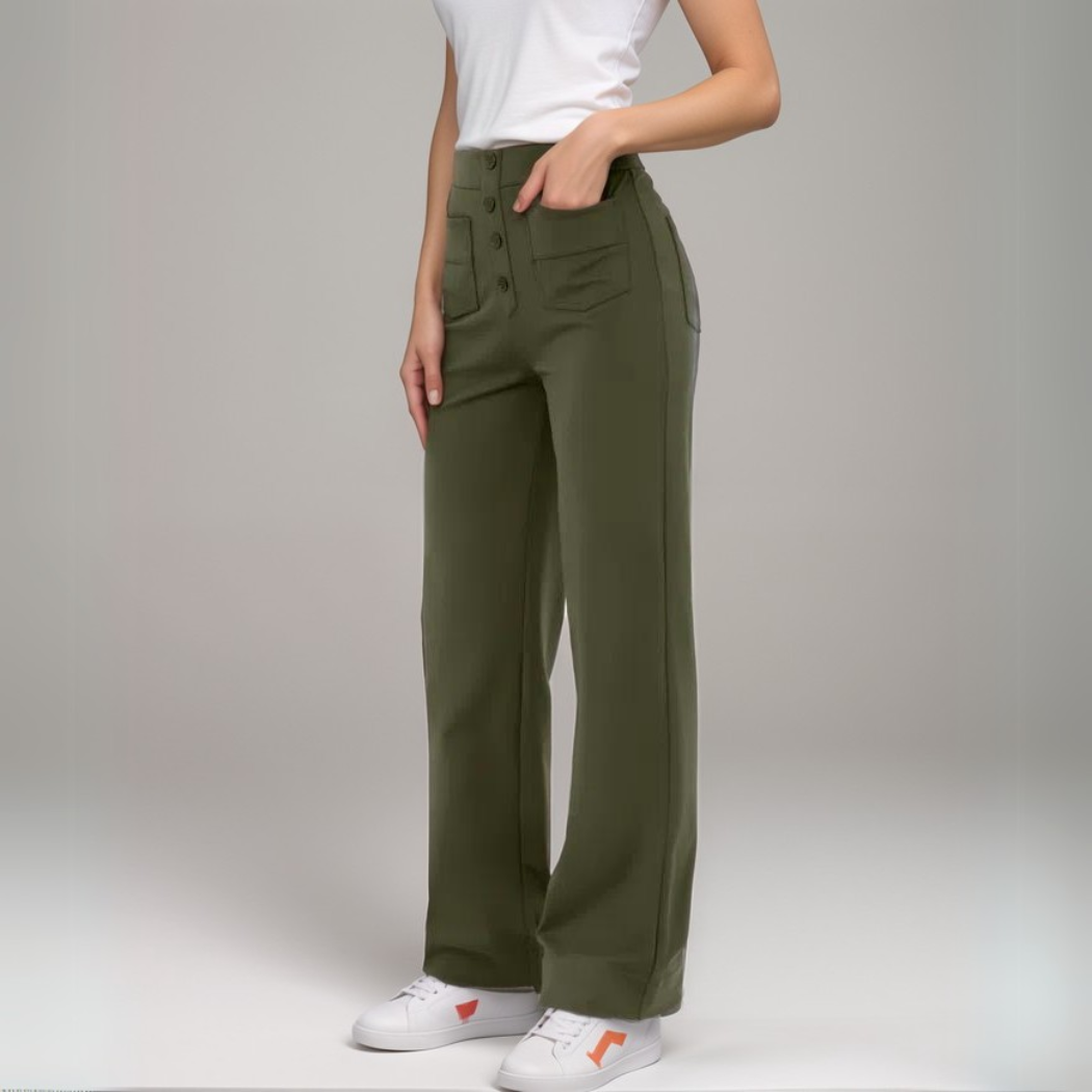 Winterfeld | Elastische Hose mit hoher Taille