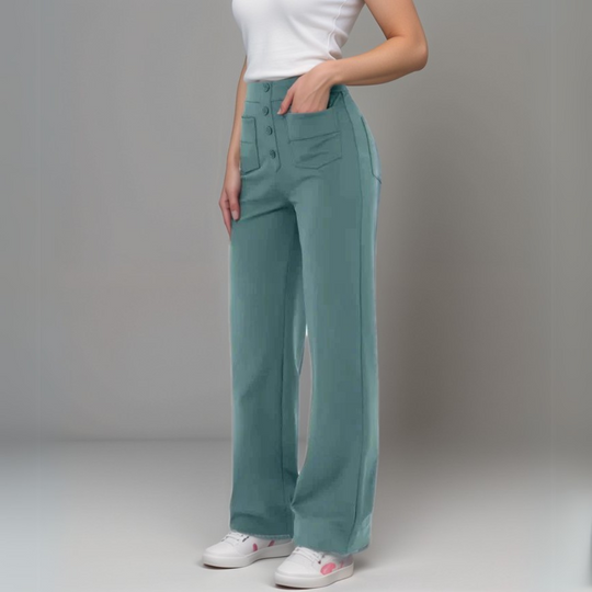 Winterfeld | Elastische Hose mit hoher Taille