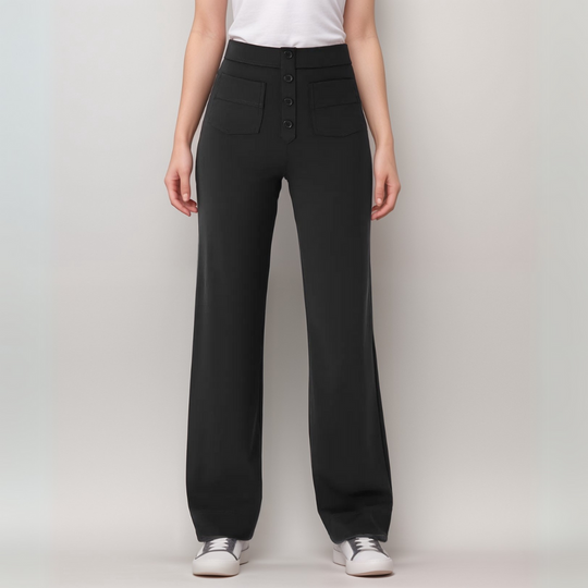 Winterfeld | Elastische Hose mit hoher Taille