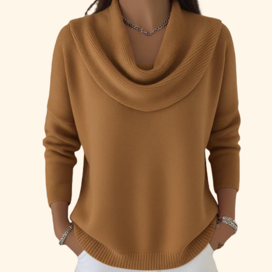 Sommerfeld | Strickpullover mit Drapiertem Ausschnitt