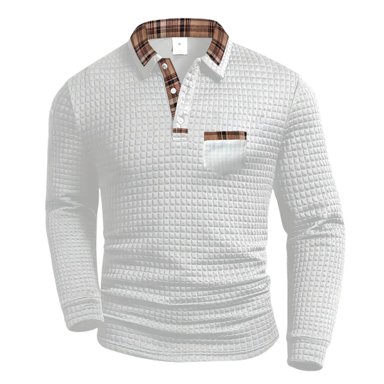 Sommerfeld | Kariertes Langarm-Poloshirt (1 Kaufen, 1 GRATIS dazu)
