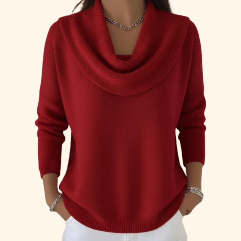 Sommerfeld | Strickpullover mit Drapiertem Ausschnitt