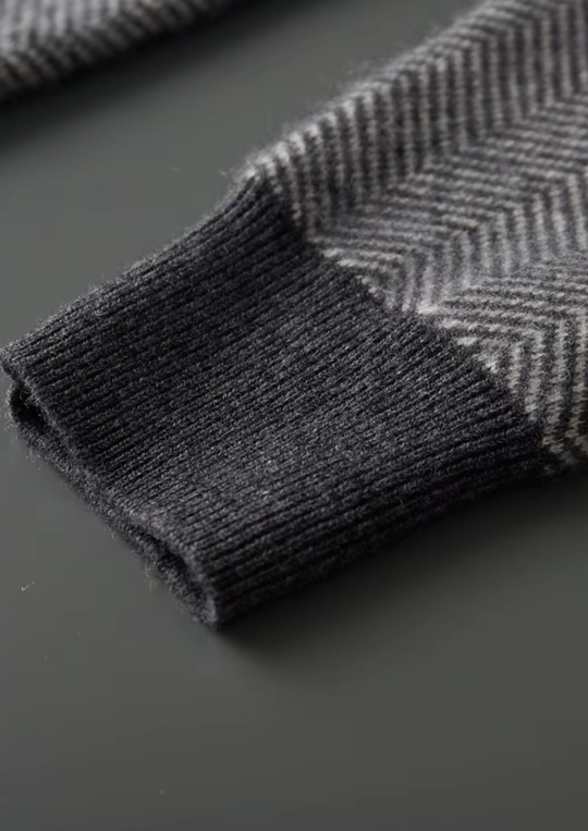 Winterfeld | Set aus feinster Merinowolle mit Muster