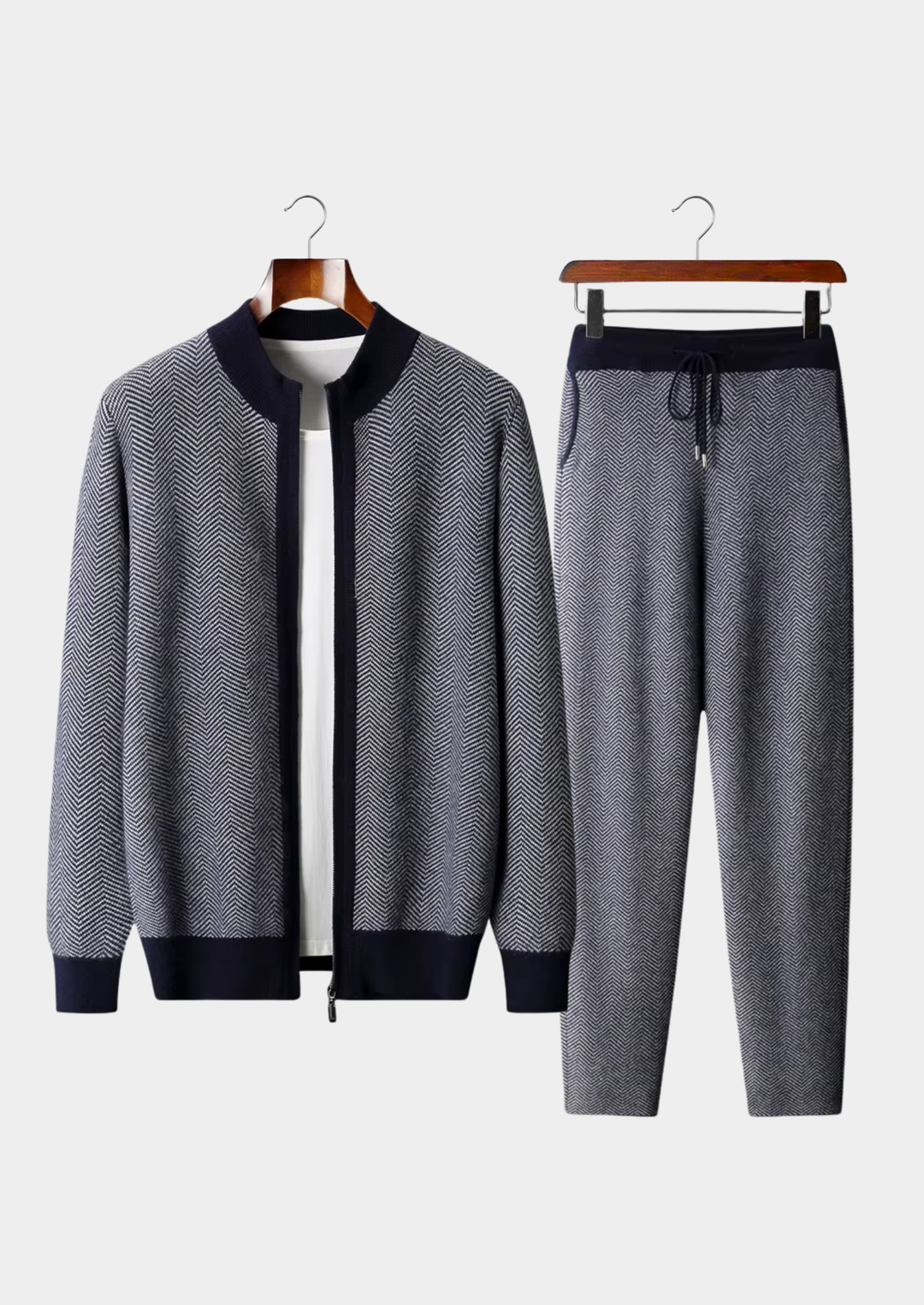 Winterfeld | Set aus feinster Merinowolle mit Muster