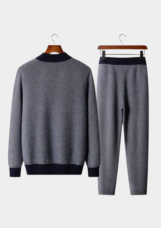 Winterfeld | Set aus feinster Merinowolle mit Muster