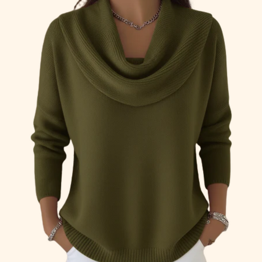 Sommerfeld | Strickpullover mit Drapiertem Ausschnitt