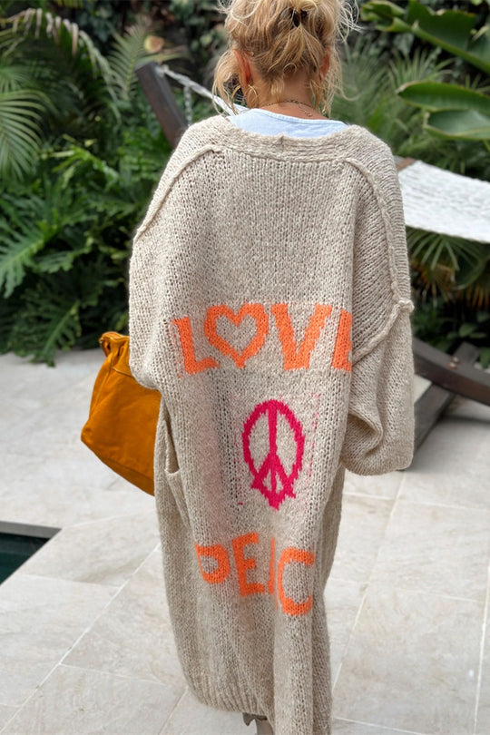 Sommerfeld | Liebe & Frieden - Long Sleeve Cardigan