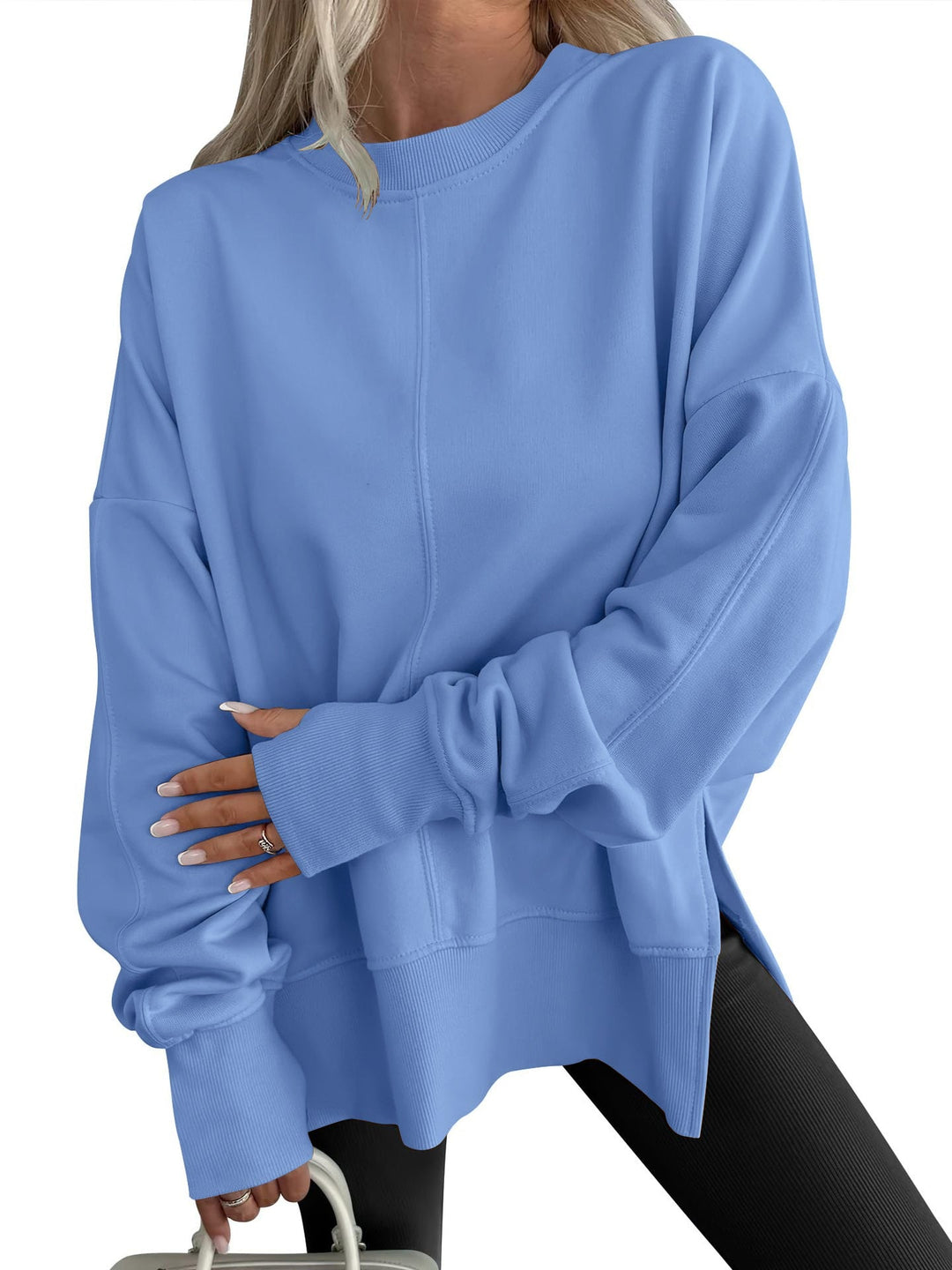 Lena™ |  Bequemes Oversized-Langarm-Sweatshirt