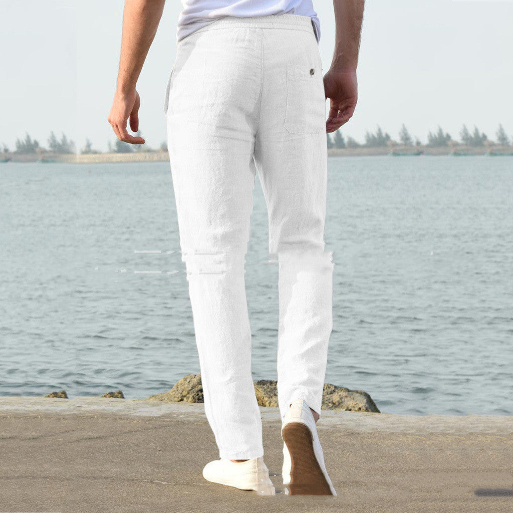 Winterfeld™ | Herren Freizeithose mit elastischem Bund – Bequeme und stilvolle Stoffhose für Alltag und Urlaub