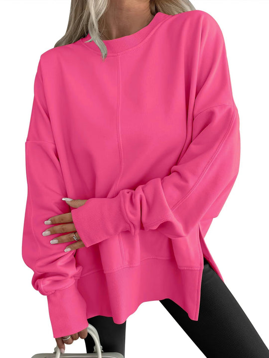Lena™ |  Bequemes Oversized-Langarm-Sweatshirt