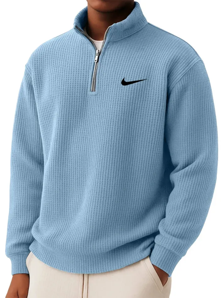 Sommerfeld | Sweatshirt mit Kragen und halbem Reißverschluss