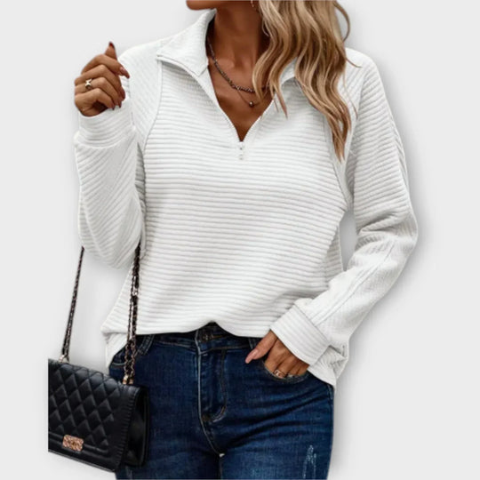Sommerfeld | Eleganter Half-Zip Pullover für Damen
