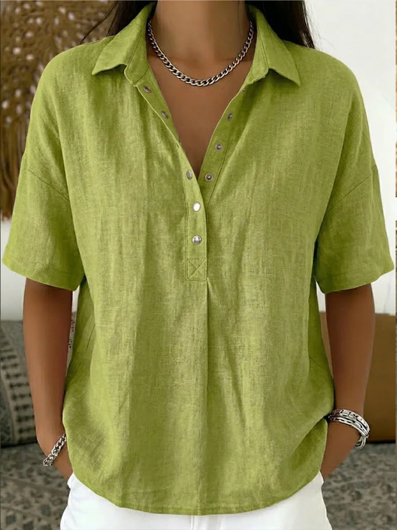 Sommerfeld | Bluse mit Kragen und Knopfleiste (1 kaufen, 1 GRATIS dazu)