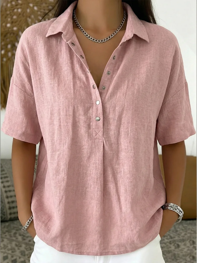 Sommerfeld | Bluse mit Kragen und Knopfleiste (1 kaufen, 1 GRATIS dazu)