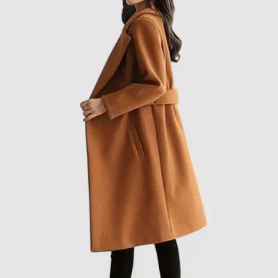 Winterfeld™ | Clara – Wollmantel mit Gürtel