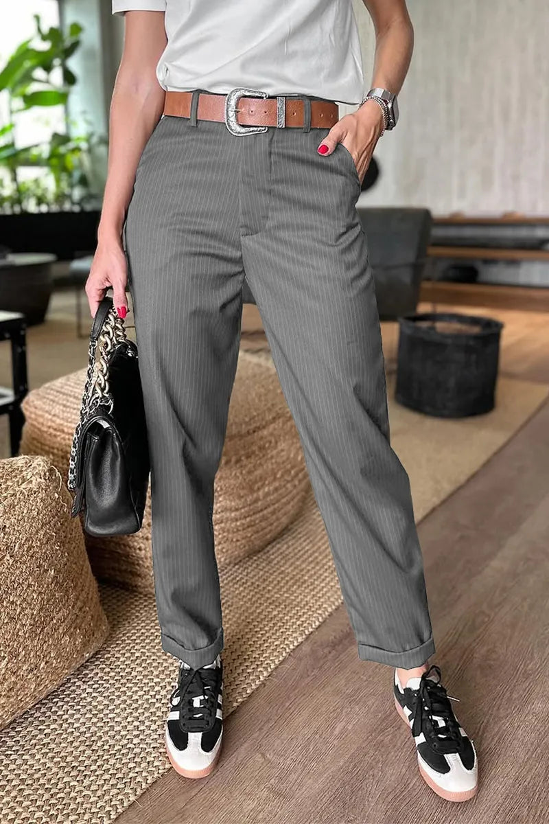 Winterfeld | ELEGANTE, FIGURSCHMEICHELNDE HOSE MIT STREIFEN
