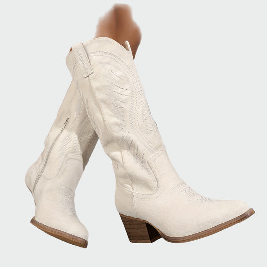 Winterfeld™ | Modische bestickte Western-Stiefel