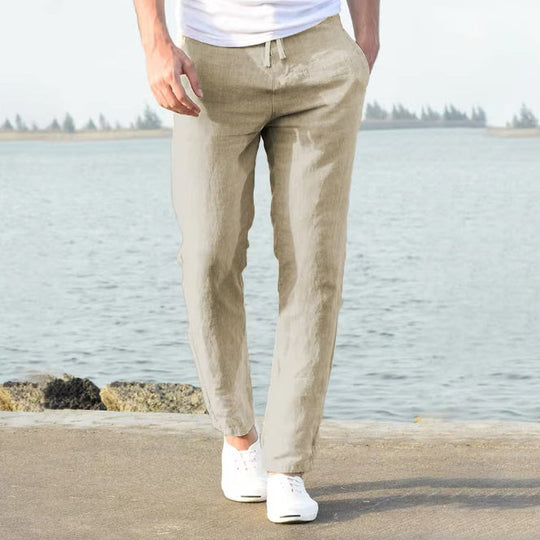 Winterfeld™ | Herren Freizeithose mit elastischem Bund – Bequeme und stilvolle Stoffhose für Alltag und Urlaub