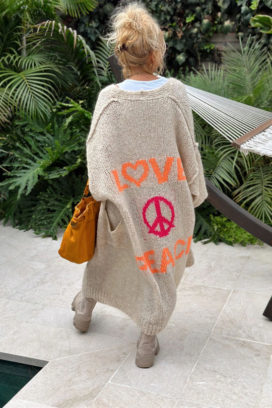 Sommerfeld | Liebe & Frieden - Long Sleeve Cardigan