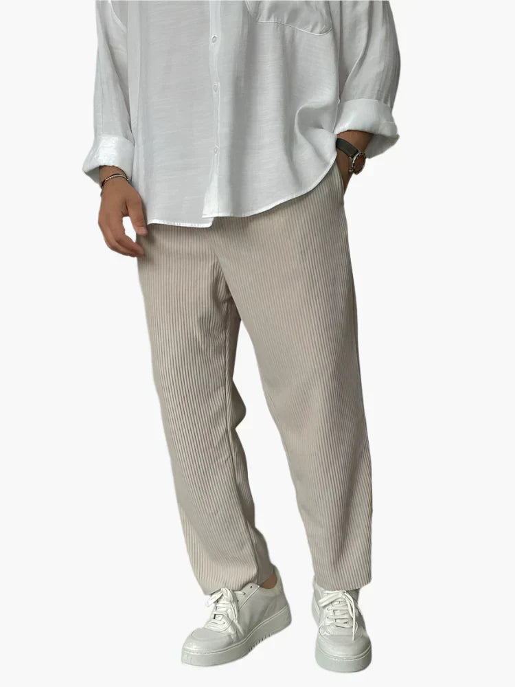 Winterfeld™ | Herren Relax Fit Plissee Hose – Eleganter und Bequemer Alltags- und Business-Look