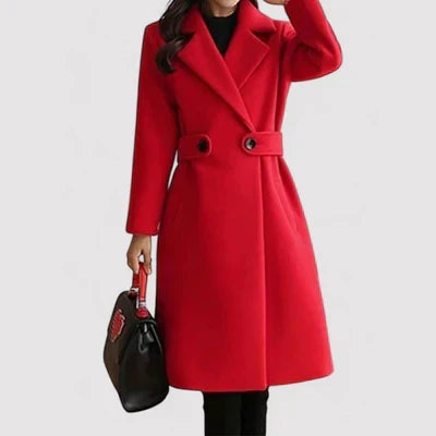 Winterfeld™ | Clara – Wollmantel mit Gürtel