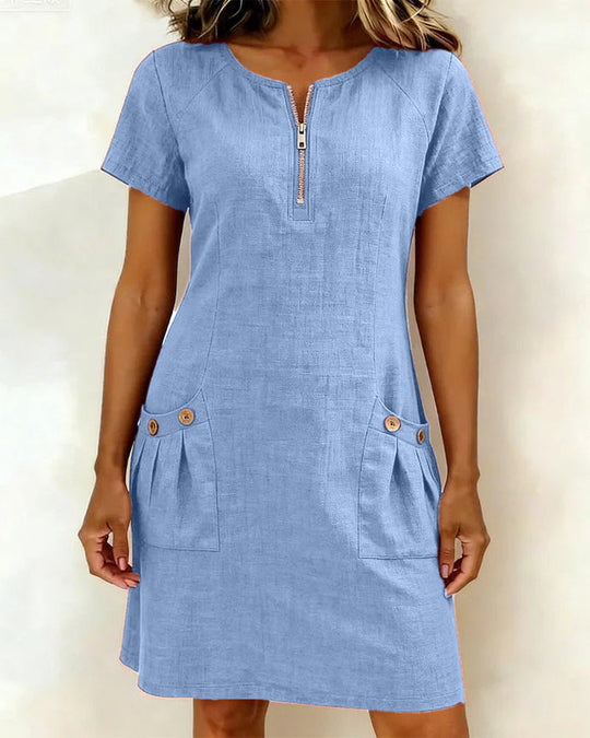 Sommerfeld | Damen-Etui-Kleid, kurzärmelig