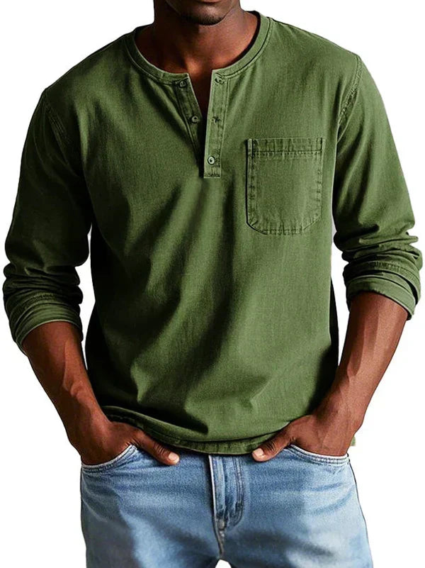 Winterfeld | Henleyshirt mit langen Ärmeln (1 kaufen, 1 GRATIS dazu)
