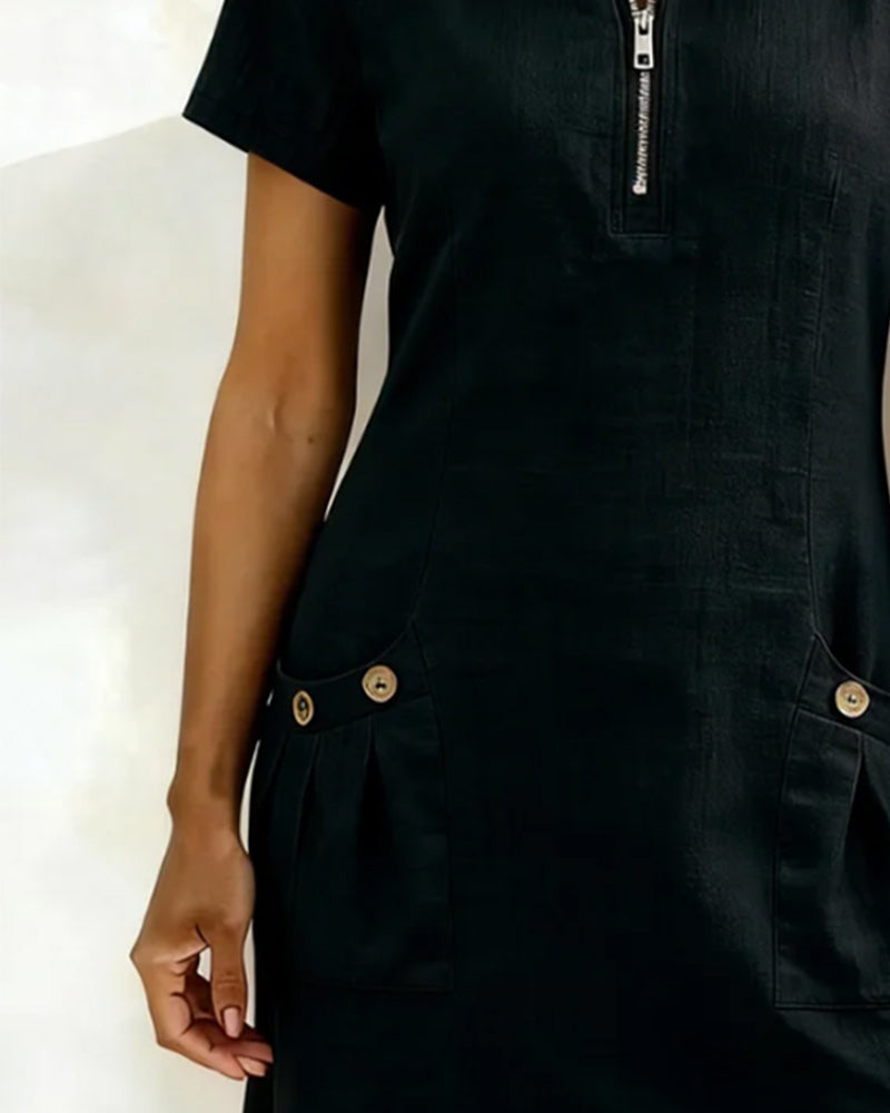 Sommerfeld | Damen-Etui-Kleid, kurzärmelig