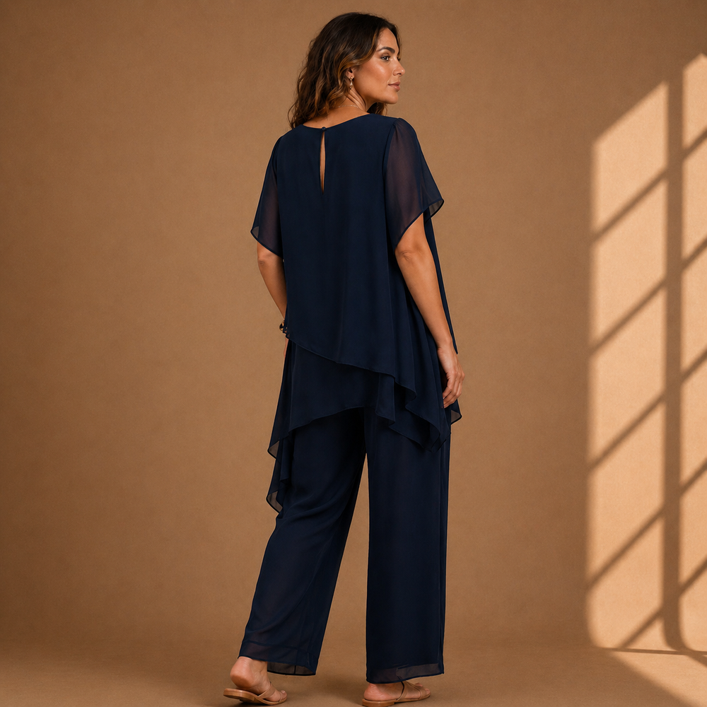 Winterfeld | Zweiteiliges Set mit mehrlagigem Oberteil und Hose
