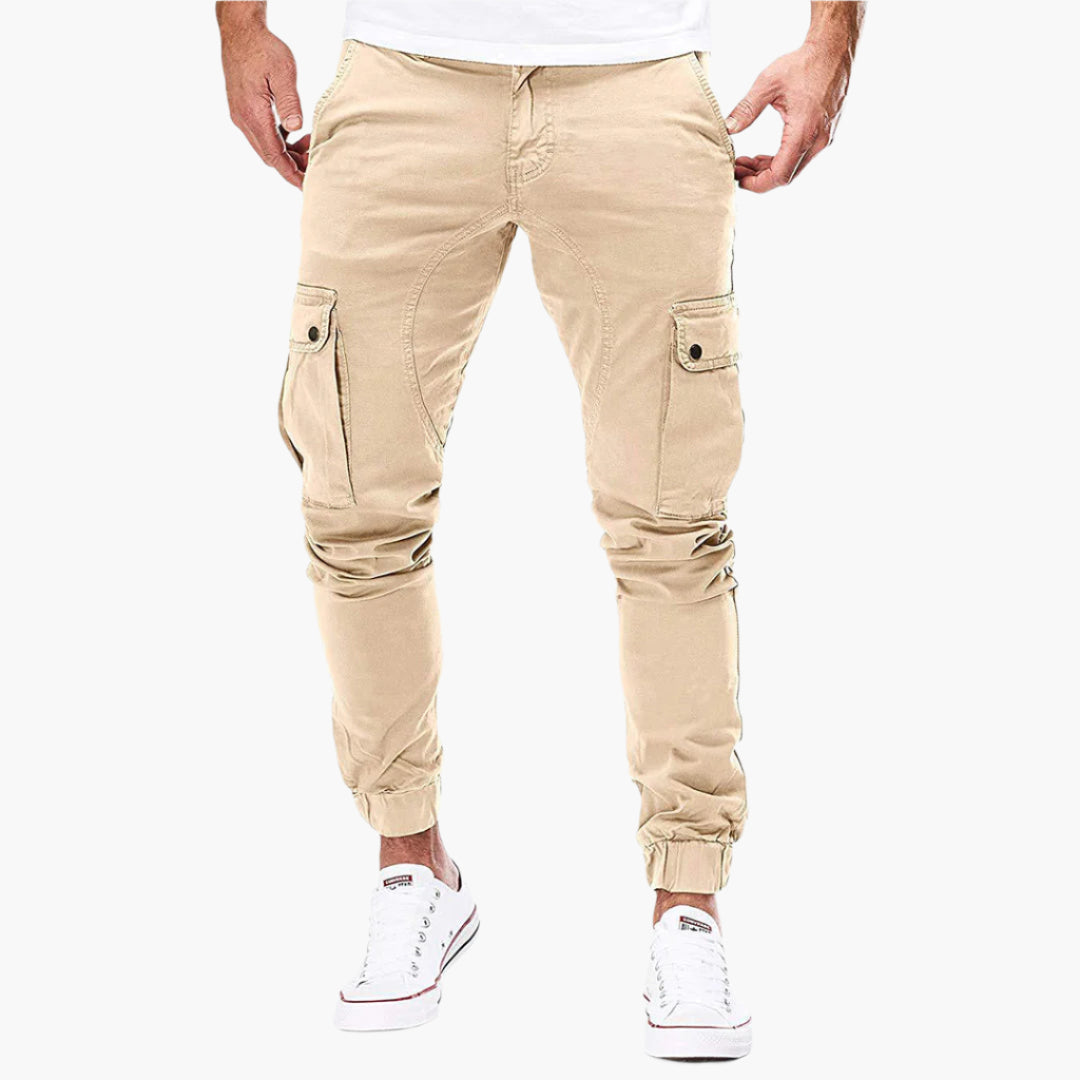 Winterfeld™ | Herren Cargo Jogginghose – Moderne Streetwear Freizeithose mit Taschen und Elastikbund, Outdoor & Alltag