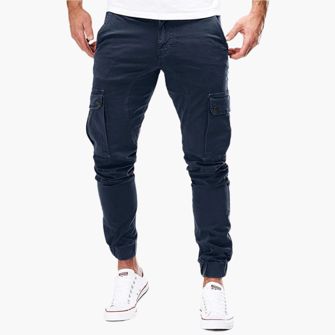 Winterfeld™ | Herren Cargo Jogginghose – Moderne Streetwear Freizeithose mit Taschen und Elastikbund, Outdoor & Alltag