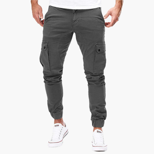 Winterfeld™ | Herren Cargo Jogginghose – Moderne Streetwear Freizeithose mit Taschen und Elastikbund, Outdoor & Alltag