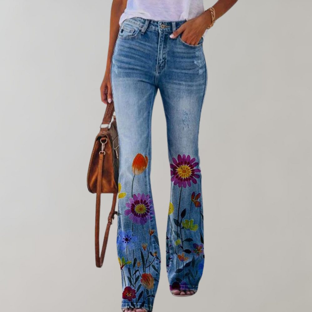 Winterfeld | Jeans mit hoher Taille und Schlag