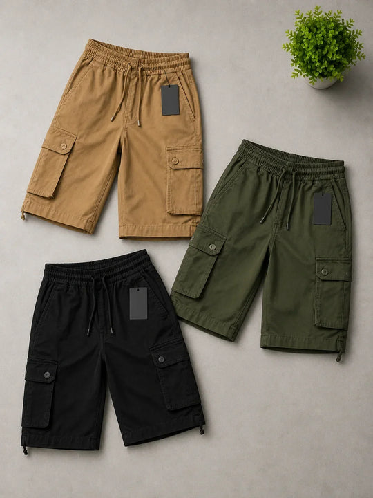 Sommerfeld | 3er-Pack Cargo-Shorts mit 6 Taschen