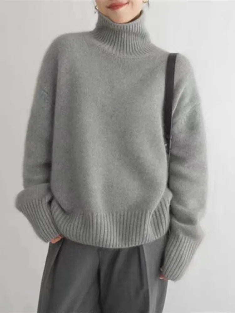 Winterfeld | Strickpullover mit Rollkragen