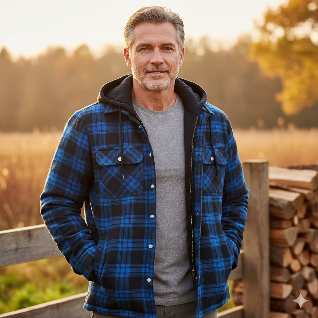 Winterfeld | Warme Herrenjacke aus Premium Wollmix