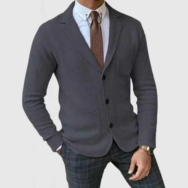 Winterfeld | Casual Slim Blazer für Herren mit Taschen