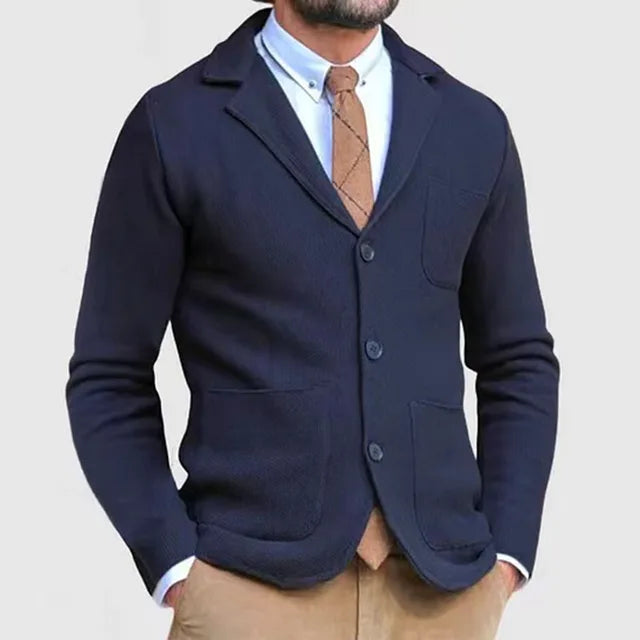 Winterfeld | Casual Slim Blazer für Herren mit Taschen