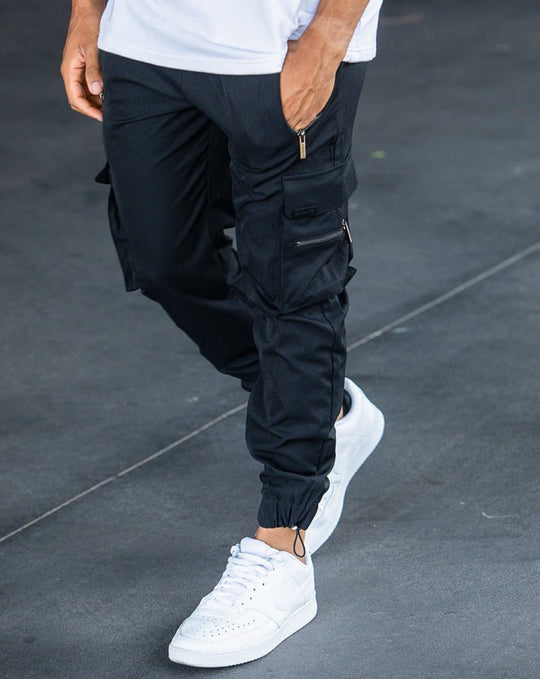 Winterfeld | Schwarze Cargo-Hose (1 kaufen, 1 GRATIS dazu)