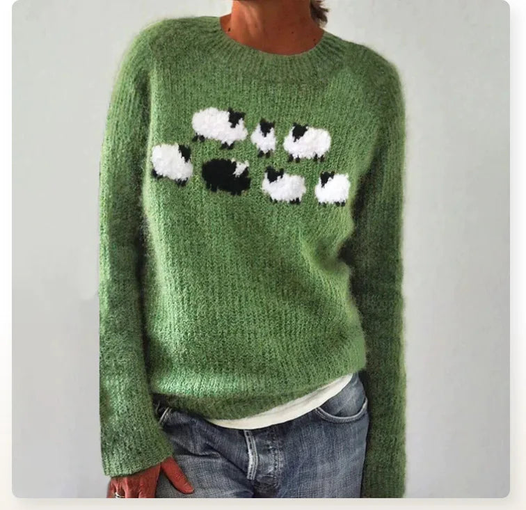 Sommerfeld | Strickpullover mit Rundhalsausschnitt