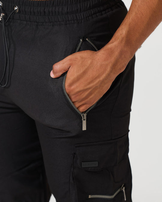 Winterfeld | Schwarze Cargo-Hose (1 kaufen, 1 GRATIS dazu)