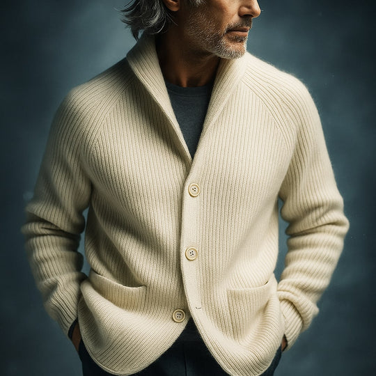 Winterfeld | Gerippte Strickweste für Herren