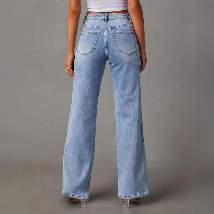 Winterfeld | WEITE JEANS MIT HOHER TAILLE