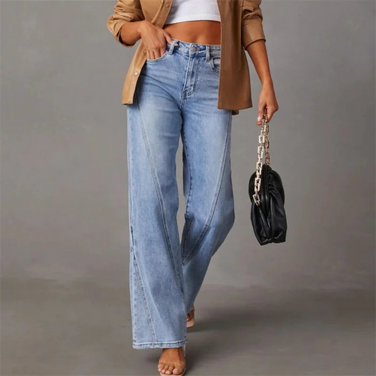 Winterfeld | WEITE JEANS MIT HOHER TAILLE