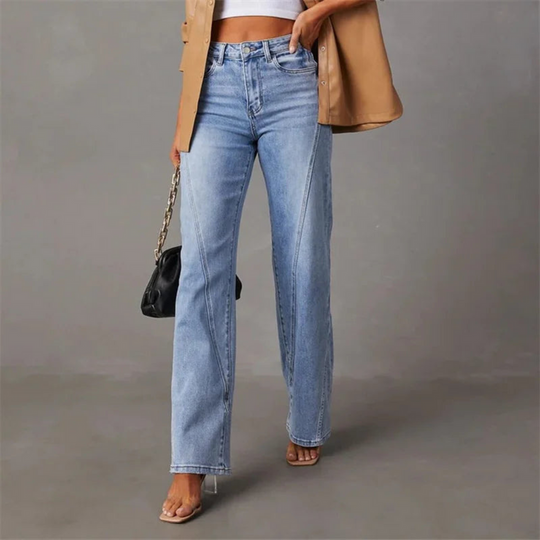 Winterfeld | WEITE JEANS MIT HOHER TAILLE