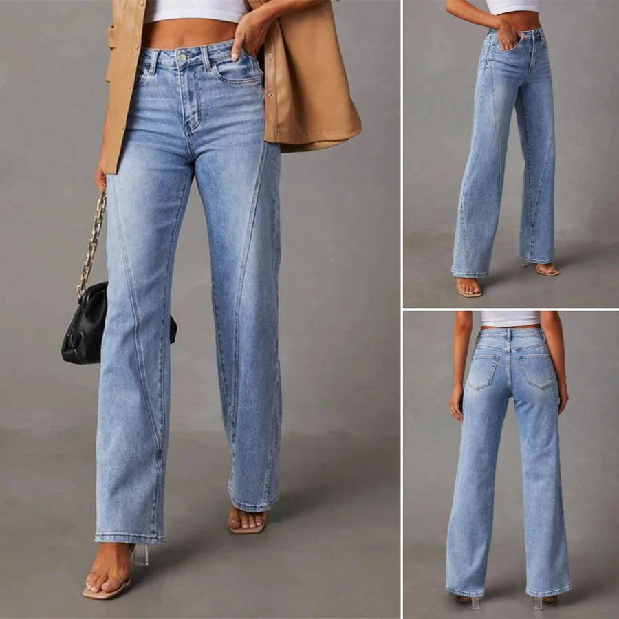 Winterfeld | WEITE JEANS MIT HOHER TAILLE