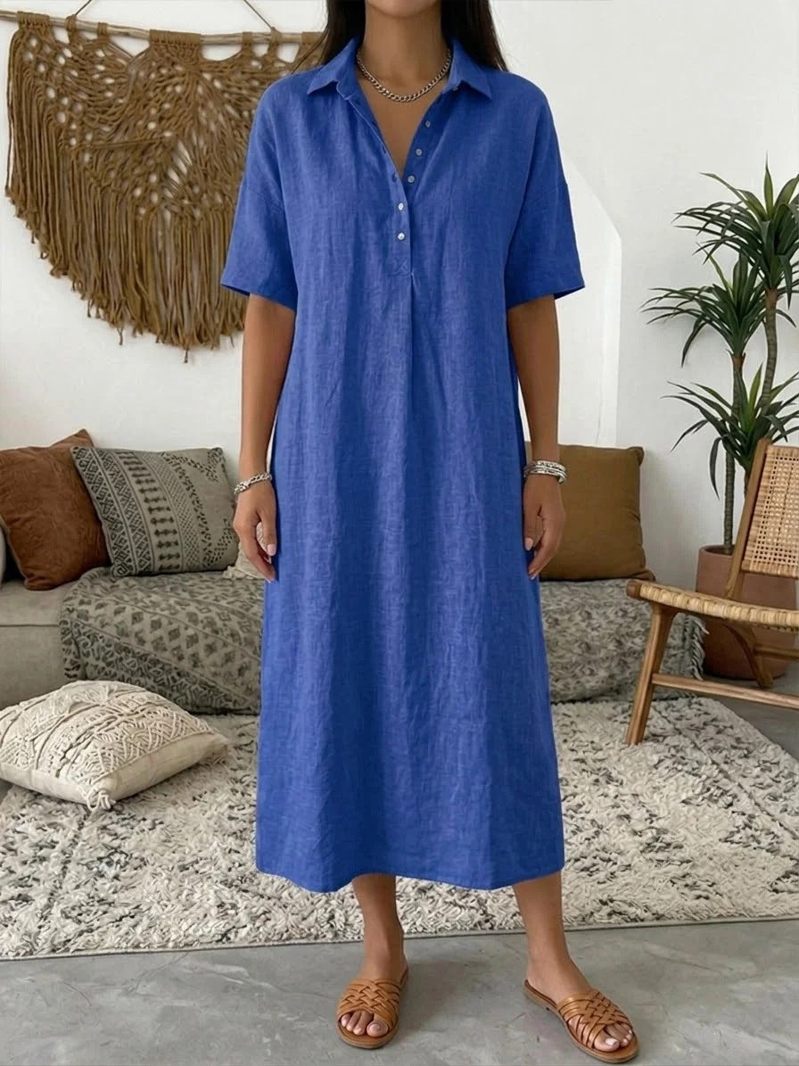 Winterfeld | Luftiges Midi-Hemdblusenkleid